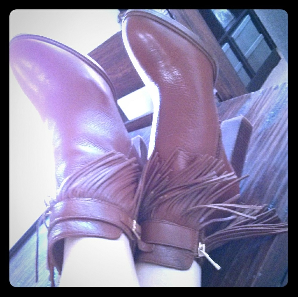 Fringed Booties.